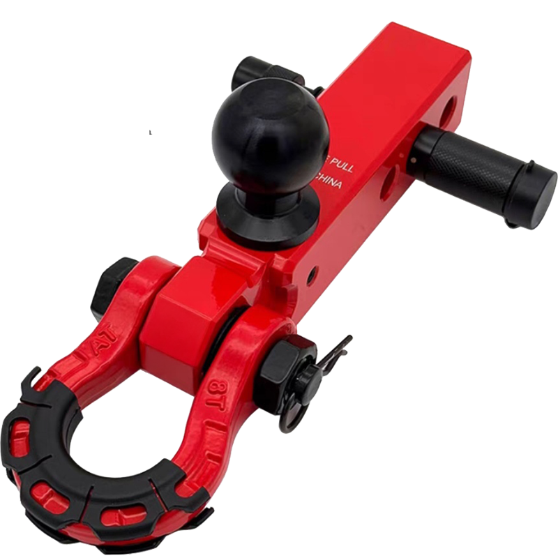 New 8 Ton Load Capacity Special Shaped Shackle 3 Hole Square Head Aluminum Trailer Arm Kit Ball Head Anti Theft Lock