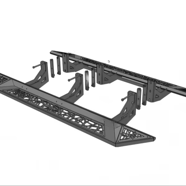 New Arrival Offroad Competition Bumper Side Step Engine Skid Plate Off-road Modification Accessories Fit 2022 Pickup