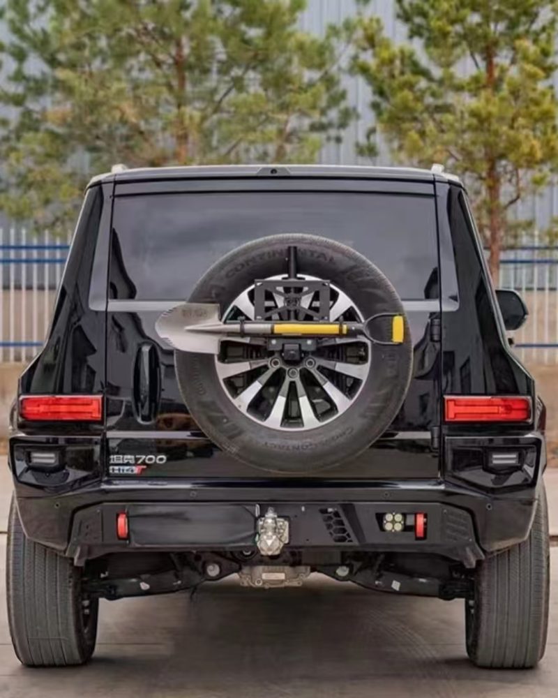 New Custom-Made Tank 700 Steel Spare Tire Carrier Adaptively Stable and Reinforced for Specific Vehicle