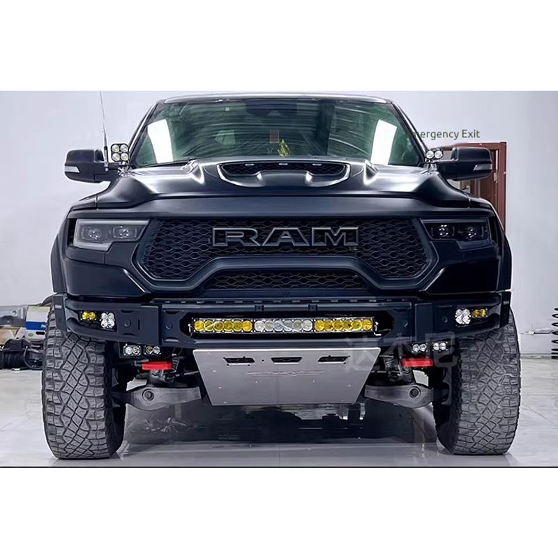 New Fit T-Rex Front & Rear Anti-Collision Bumper Off-Road with Spotlight & Winch Mount High-Strength Bolt-on Racing Bar