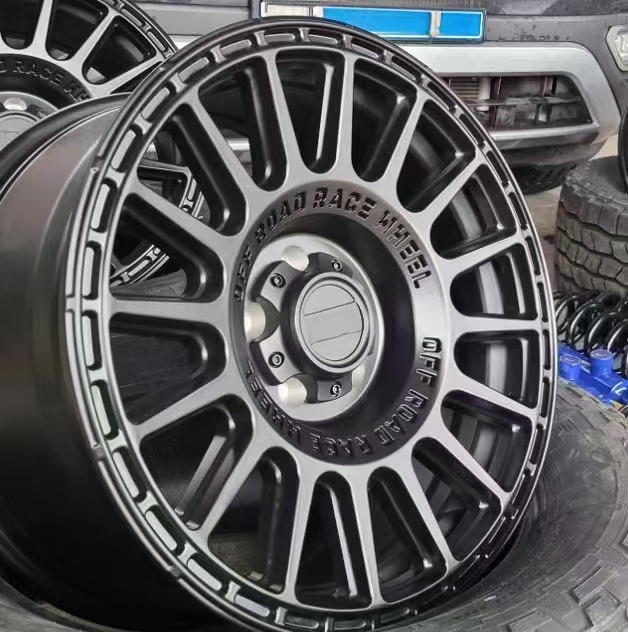 New Forged Steel 04 Mesh Offroad Wheel | Deep Dish Matte Black