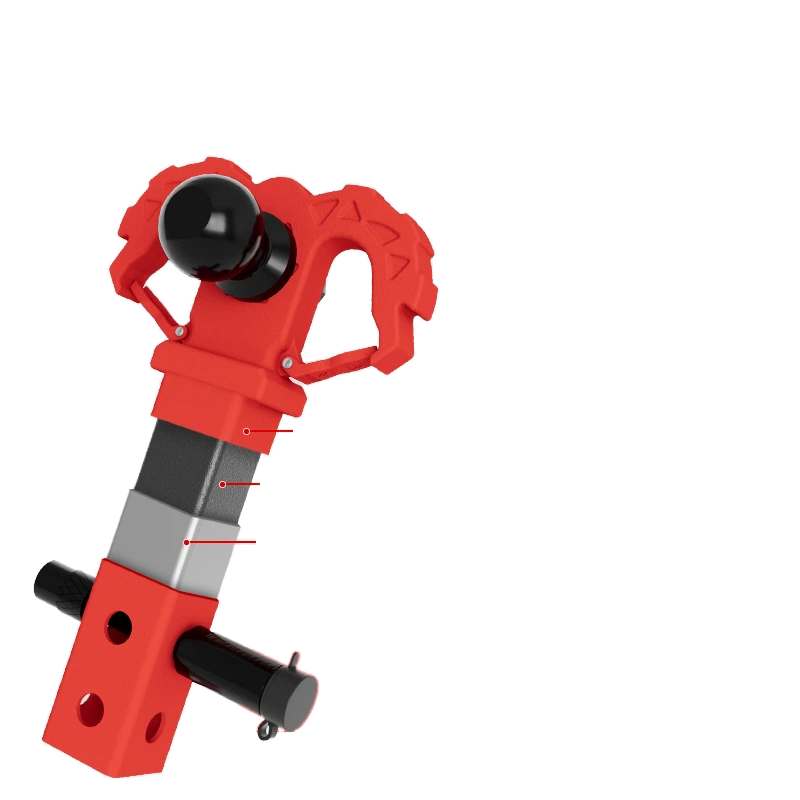 New Retrofit/Upgrade Trailer Hitch Ball Head Trailer Arm Square Base Universal Towing Rv Off-Road Rescue Hook 500kg