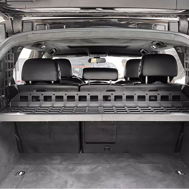New for 02-09 Trunk Shelf Aluminum Alloy Expansion Storage with Non-drilling Installation for Retrofit/Upgrade
