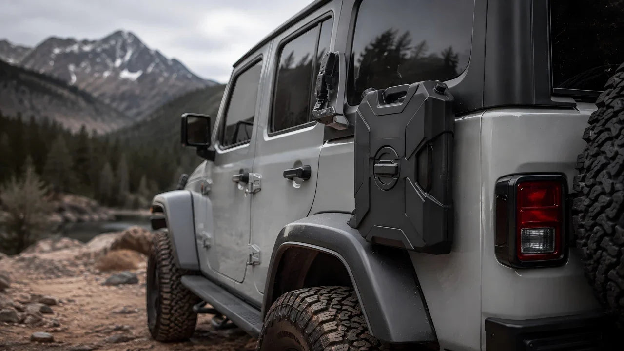 OMU Genesis 10L Jerrycan Kit for Jeep Fuel Storage | Maiker Auto