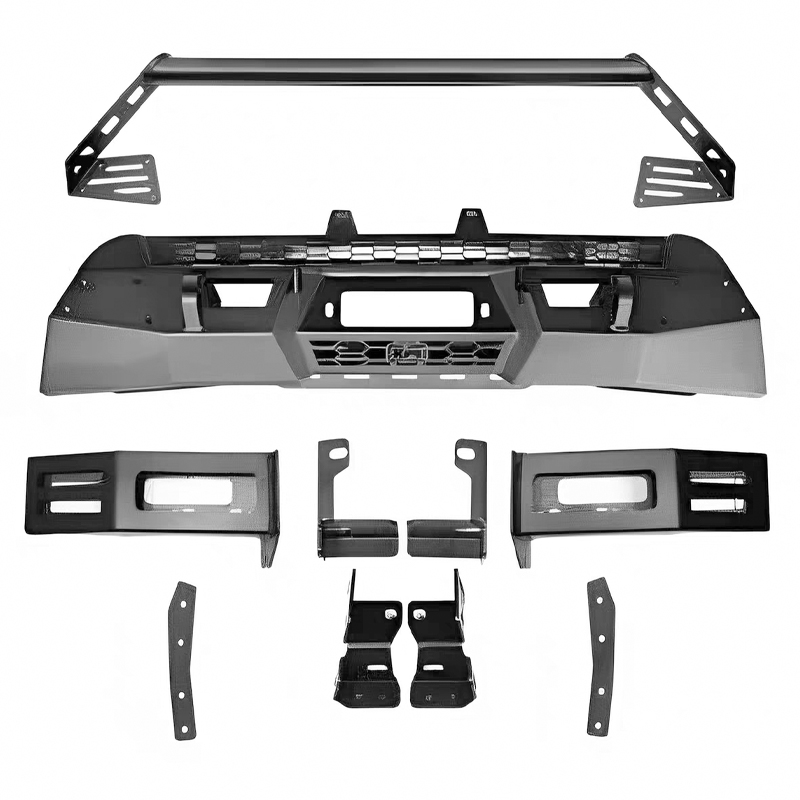 Off Road Air Intake Front Bumper Bull Bar for Toyota Land Cruiser LC300, Custom Modified Front Bumper