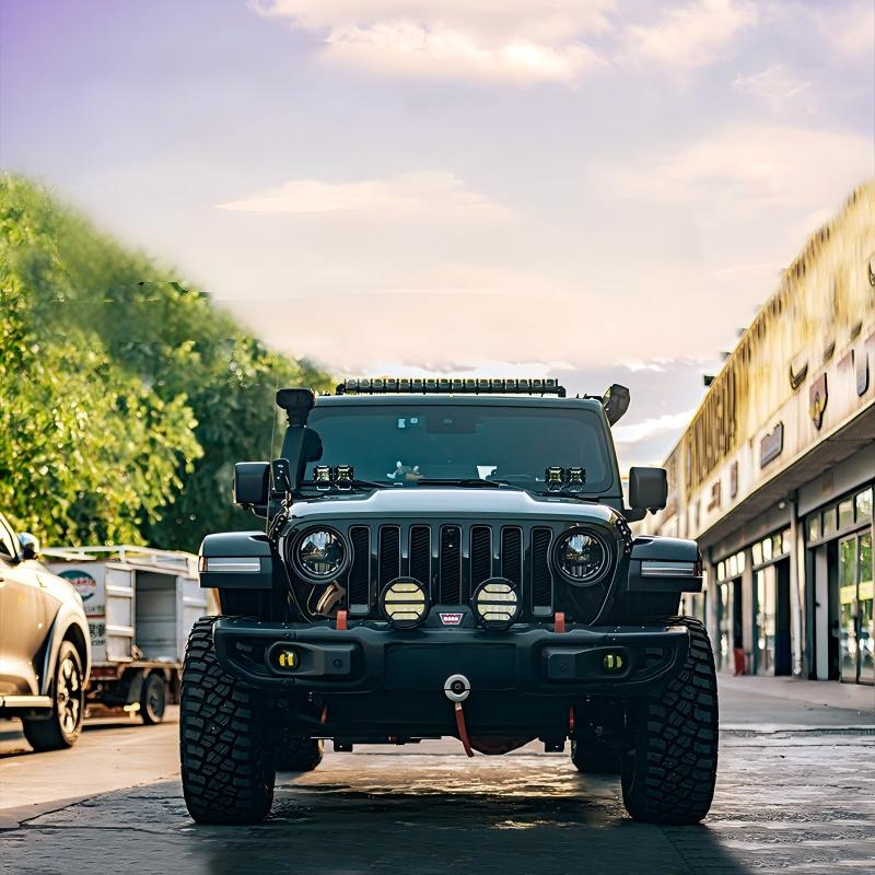 Off Road Aluminum Chassis Skid Plate Fit JL, Engine Gearbox Transfer Case Underbody Protection Guard