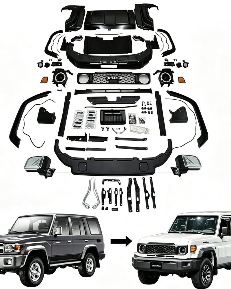 Old to New Facelift Conversion Body Kit for 2007 2023 Land Cruiser 70 Series LC76 LC78 LC79 Exterior Upgrade Accessories