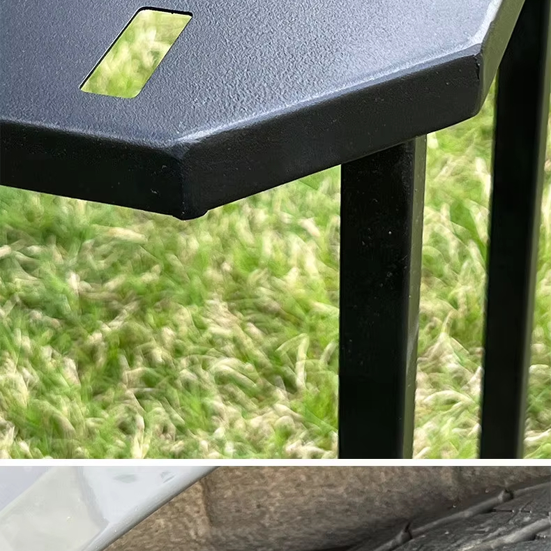 Outdoor Folding Table Portable Metal Camping Picnic Table Car Tire Mounted