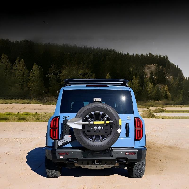 Steel Rear Off Road Bumper Kit For Leopard 5 Complete With Linkage Spare Tire Carrier Heavy Duty Tow Hitch Mod Parts