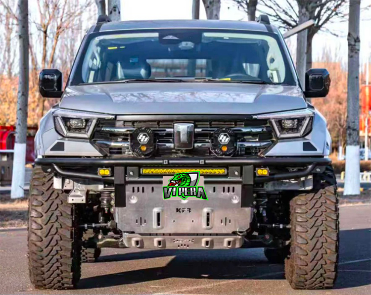 Tank 400 Sand Driving Front Bumper, Tank 400 Tubular Bumper, Tank 400 HI4-T Front Bumper with Al-Mg Alloy Skid Plate