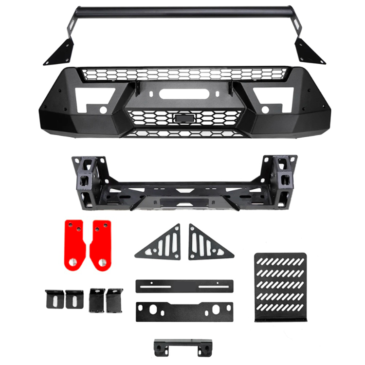 Tank 700 Air Intake Front Bumper Half-Width Front Bumper AntiCollision Front Bumper with Light Mount Protective Off-Road Bumper