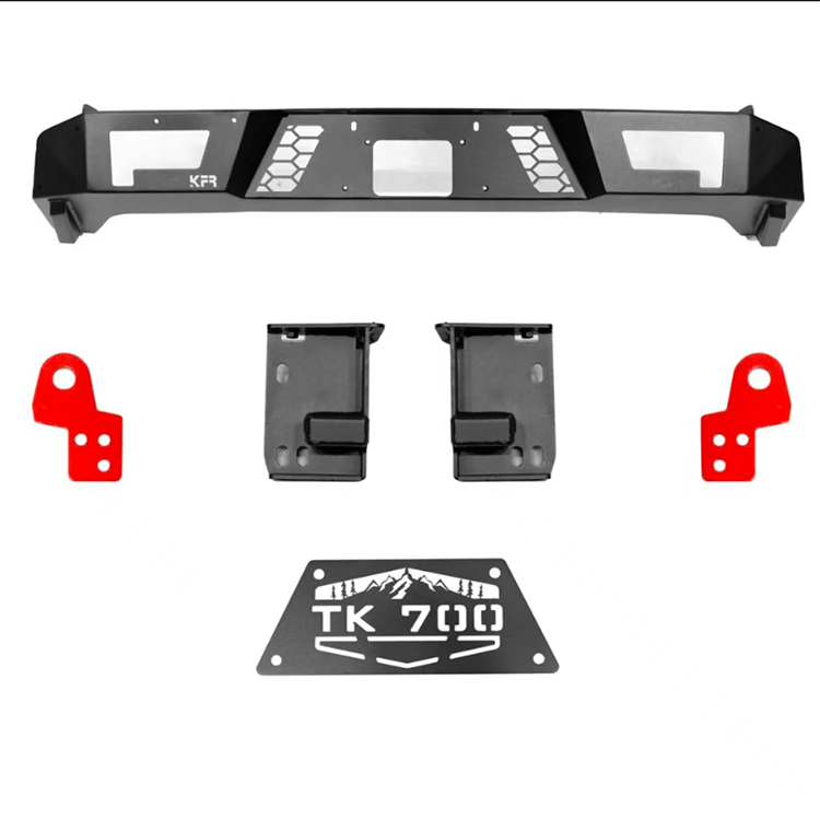 Tank 700 Air Intake Rear Bumper, Half-Width Rear Bumper, Half-Height Rear Bumper, Off-Road Bumper with Rear Tow Hook Rear Bumper