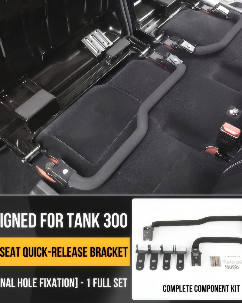 Tank 300 400 Quick Release Rear Seat Bed Bracket Heavy Duty Camping Leveling Frame with Padding