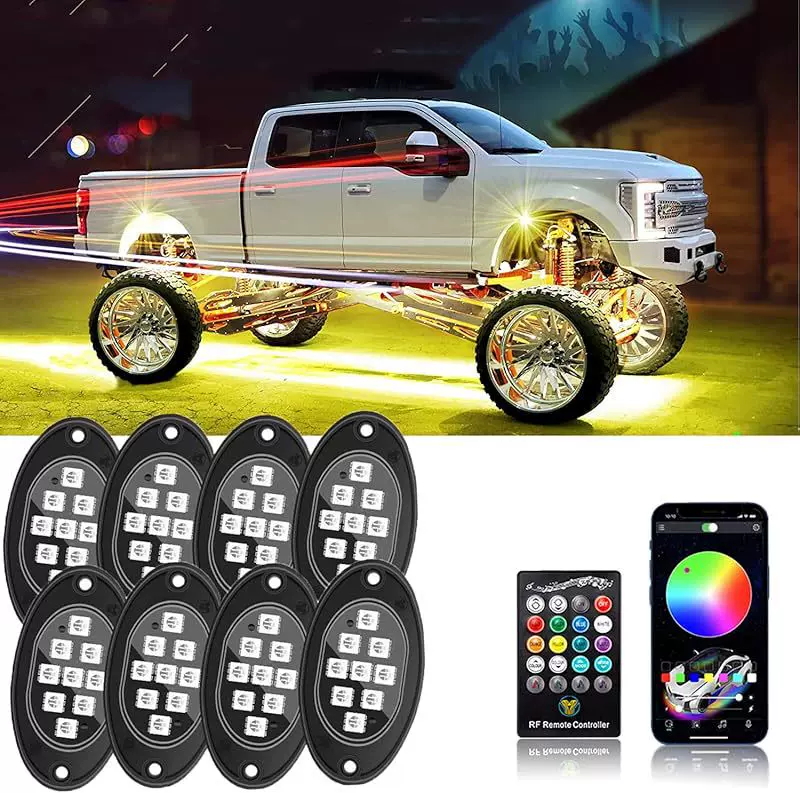 Car Chassis Ambient Lighting RGB Music Rhythm Waterproof Off-road Vehicle Colorful