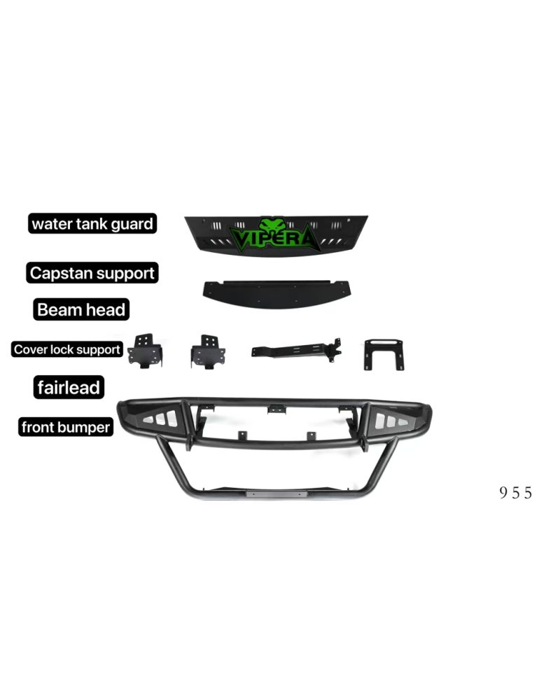 Offroad Accessories Complete Front/Rear Bumper OEM Style 3-6mm Carbon Steel Cayenne 955/957/958 OEM