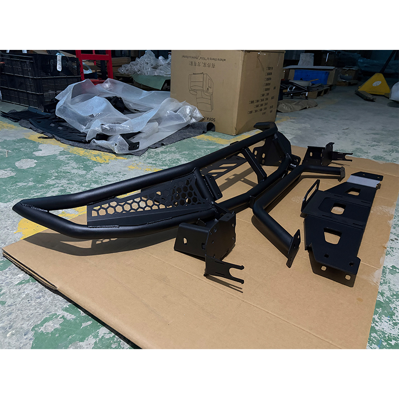 New Carbon Steel Front Bumper for Cayenne 955/957/958 Retrofit Upgrade Black
