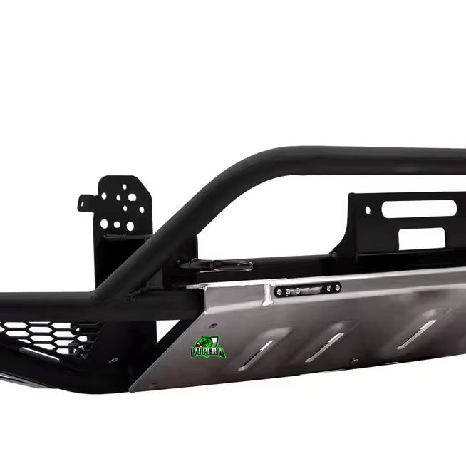 New Touareg Offroad Front Bumper Carbon Steel & Mg-Aluminum 4mm/6mm Black for Retrofit/Upgrade