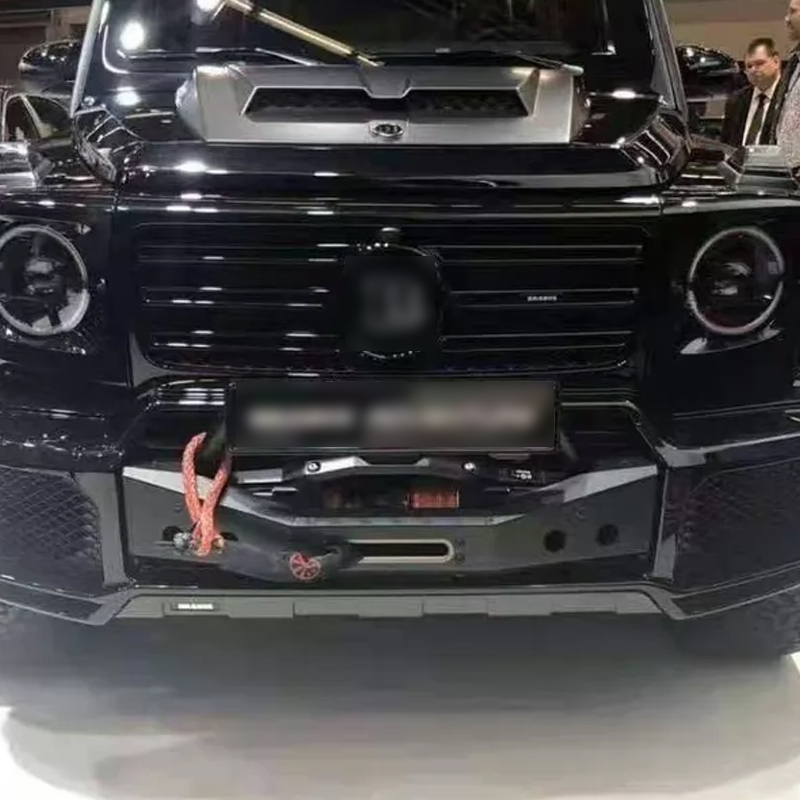 Winch Carrier Fits New G-Class No-Cut Front Bumper Mount High Strength Steel/Carbon Steel Off-Road Recovery Winch Accessory
