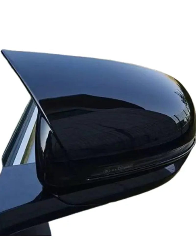 ABS Rearview Mirror Cover for BYD Atto3/Seal U Stick On Side Mirror Protector Caps (Matte Black / Carbon Fiber Look)