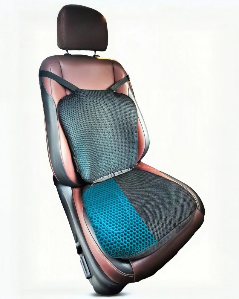 Breathable Gel Seat Cushion: Foldable & Splittable for SUV & Trucks -Universal Use
