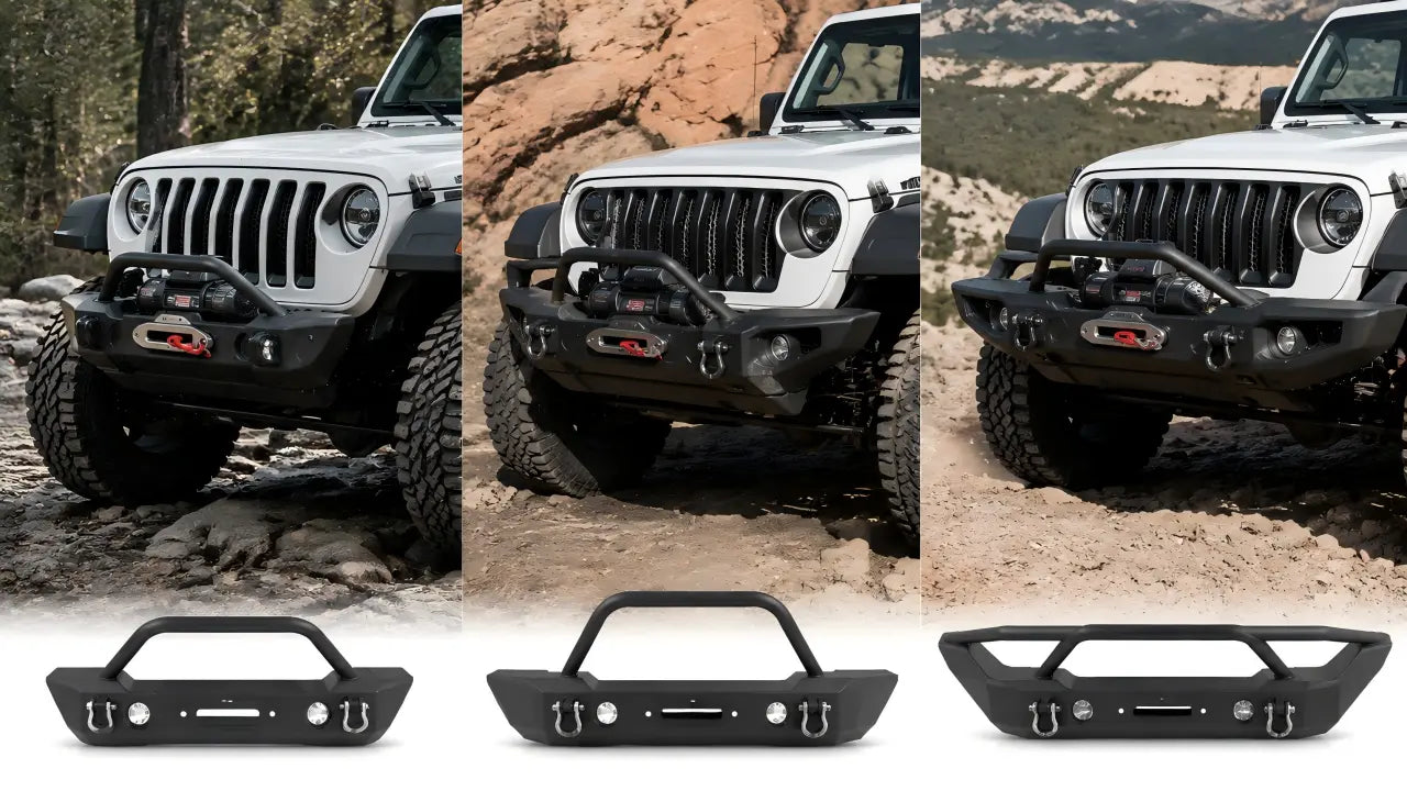 stubby vs mid-width vs full-width jeep jl bumper comparison