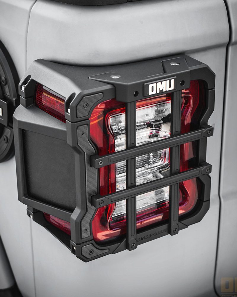 OMU Genesis Aluminum Taillight Guard Cover For Jeep Wrangler JL